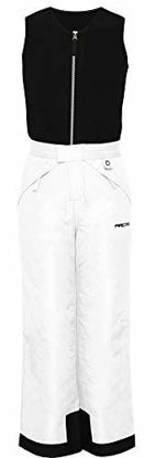 Picture of Arctix Kids Limitless Fleece Top-Bib Overalls, White, X-Large Husky