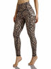 Picture of ODODOS Women's Out Pockets High Waisted Pattern Yoga Pants, Workout Sports Running Athletic Pattern Pants, Full-Length, Leopard, Large