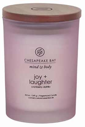 Picture of Chesapeake Bay Candle Scented Candle, Joy + Laughter (Cranberry Dahlia), Medium