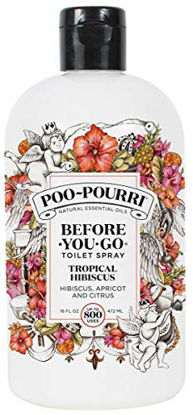Picture of Poo-Pourri Before-You-go Toilet Spray Refill (Sprayer not Included), Tropical Hibiscus Scent, 16 Fl Oz