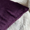 Picture of MIULEE Pack of 2 Velvet Pillow Covers Decorative Square Pillowcase Soft Solid Eggplant Purple Cushion Case for Sofa Bedroom Car 22 x 22 Inch 55 x 55 cm