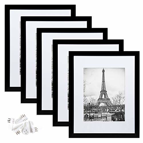 GetUSCart upsimples 11x14 Picture Frame Set of 5,Display Pictures 8x10 with Mat or 11x14