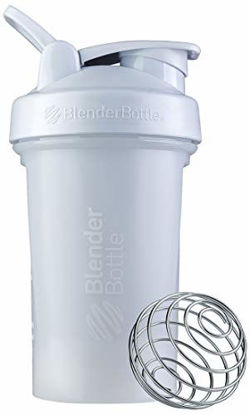 Picture of BlenderBottle Classic V2 Shaker Bottle Perfect for Protein Shakes and Pre Workout, 20-Ounce, White