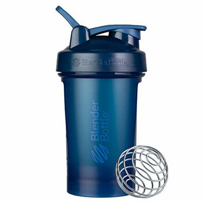Picture of BlenderBottle Classic V2 Shaker Bottle Perfect for Protein Shakes and Pre Workout, 20-Ounce, Navy