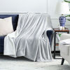 Picture of BEDSURE Sherpa Fleece Blanket Throw Size Light Grey Plush Throw Blanket Fuzzy Soft Blanket Microfiber