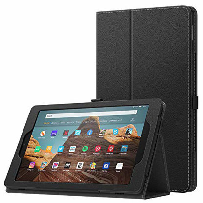 Picture of MoKo Case for All-New Amazon Fire HD 10 Tablet (7th Generation and 9th Generation, 2017 and 2019 Release) - Slim Folding Stand Cover with Auto Wake/Sleep for 10.1 Inch Tablet, Black
