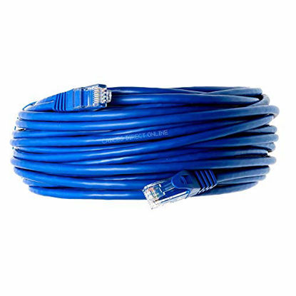 Picture of Cables Direct Online Snagless Cat5e Ethernet Network Patch Cable Blue 75 Feet Wire