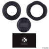 Picture of 58mm Set of 2 Camera Lens Hoods and 1 Lens Cap - Rubber (Collapsible) + Tulip Flower - Sun Shade/Shield - Reduces Lens Flare and Glare - Blocks Excess Sunlight (58 mm, Rubber Hood + Tullip Hood + Cap)