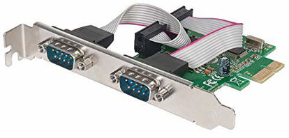 Picture of Manhattan Products 152082 Manhattan Serial PCI Express Card Quickly and Easily Adds Two DB9 Ports to PCI E