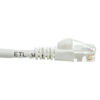 Picture of Cat5e White Ethernet Patch Cable, Snagless/Molded Boot, 3 Feet, 5-Pack (CNE472206)