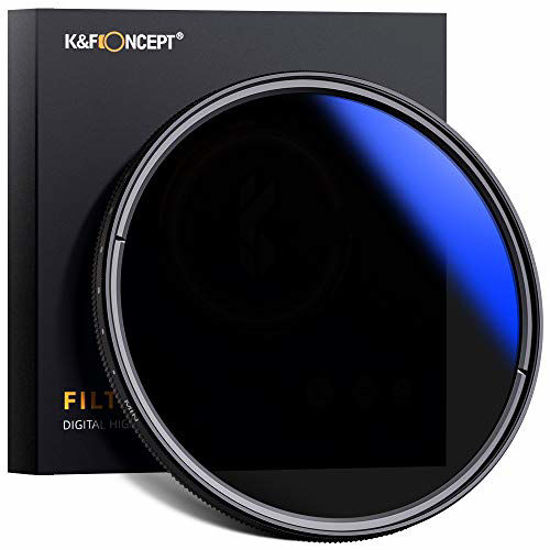Picture of K&F Concept 40.5mm ND Fader Variable Neutral Density Filter ND2 to ND400 for Camera Lens Ultra-Slim, Multi Coated
