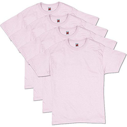 Picture of Hanes mens Hanes Men's Comfortsoft Short Sleeve T-shirt,pale pink,X Large