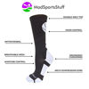 Picture of MadSportsStuff Basketball Logo Athletic Crew Socks, Large - Kelly Green/Gold