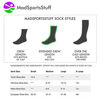 Picture of MadSportsStuff Basketball Logo Athletic Crew Socks, Large - Kelly Green/Gold