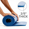 Picture of Gaiam Essentials Thick Yoga Mat Fitness & Exercise Mat with Easy-Cinch Yoga Mat Carrier Strap, Green, 72"L x 24"W x 2/5 Inch Thick