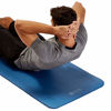 Picture of Gaiam Essentials Thick Yoga Mat Fitness & Exercise Mat with Easy-Cinch Yoga Mat Carrier Strap, Green, 72"L x 24"W x 2/5 Inch Thick