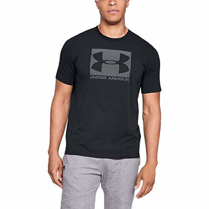 Picture of Under Armour Men's Boxed Sportstyle Short-Sleeve T-Shirt , Black (001)/Graphite , 3X-Large