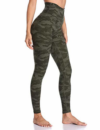 Picture of Colorfulkoala Women's High Waisted Pattern Leggings Full-Length Yoga Pants (M, Army Green Camo)