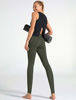 Picture of Dragon Fit High Waist Yoga Leggings with 3 Pockets,Tummy Control Workout Running 4 Way Stretch Yoga Pants (X-Large, Olive Green)