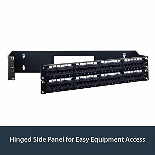 GetUSCart- StarTech.com 2U Hinged Wall Mount Patch Panel Bracket - 6 ...