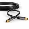 Picture of KabelDirekt - 10 feet - Optical Digital Audio Cable (Fiber Optic, TOSLINK, Male to Male, Home Theater, Gold Plated, for PlayStation/PS4 & Xbox - Pro Series)