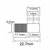 Picture of Coaxial Cable Right Angle Connector F Type Female to Male Adapter Right Angle Coax Connector F Male to Female Coaxial RG6 Adapter for Coax Cable and Wall Plates Coax 90 Degree Pack of 2