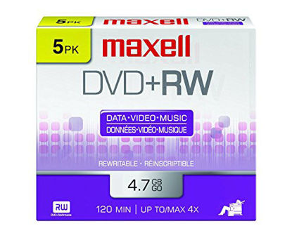 Picture of Maxell 634045 4.7Gb Dvd+Rw Disc Slim Jewel (Packaging may vary)