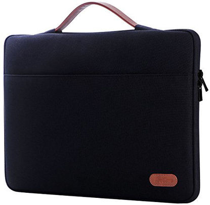 Picture of ProCase 14-15.6 Inch Laptop Sleeve Case Protective Bag, Ultrabook Notebook Carrying Case Handbag for MacBook Pro 16" / 14" 15" 15.6" Dell Lenovo HP Acer Samsung Sony Chromebook Computer -Black
