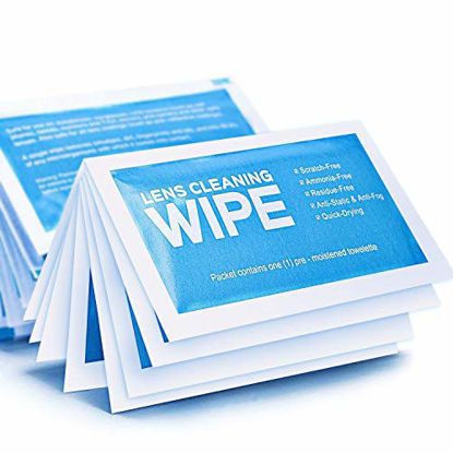 Picture of Monitor Wipes - Pre-Moistened Electronic Wipes, Surface Cleaning for Computers, Cell Phones, Sunglasses, LCD Screens, Monitor - Quick Drying, Streak-Free, Ammonia-Free - Screen Wipes