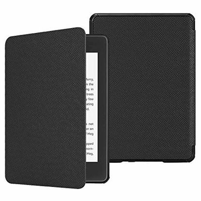 Picture of Fintie Slimshell Case for All-New Kindle Paperwhite (10th Generation, 2018 Release) - Premium Lightweight PU Leather Cover with Auto Sleep/Wake for Amazon Kindle Paperwhite E-Reader, Black