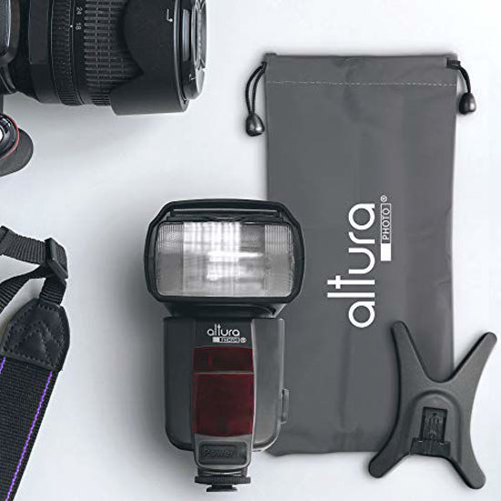 Flash MK320 TTL Speedlite Per Panasonic E Olympus - Display LCD, Luce LED Ausiliaria, Compatibile Hot Shoe Micro 4/3