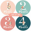 Picture of Baby Monthly Stickers | Floral Baby Milestone Stickers | Newborn Girl Stickers | Month Stickers for Baby Girl | Baby Girl Stickers | Newborn Monthly Milestone Stickers (Set of 24)