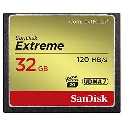 Picture of SanDisk Extreme SDCFXSB-032G-G46 32GB CompactFlash Memory Card