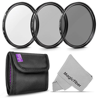 Picture of 77MM Altura Photo Professional Photography Filter Kit (UV, CPL Polarizer, Neutral Density ND4) for Camera Lens with 77MM Filter Thread + Filter Pouch