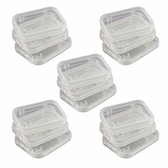 Picture of NUOMI 15Pcs SD/SDHC Memory Card Case Holder, Standard SD Plastic Storage Boxes, Clear Compact
