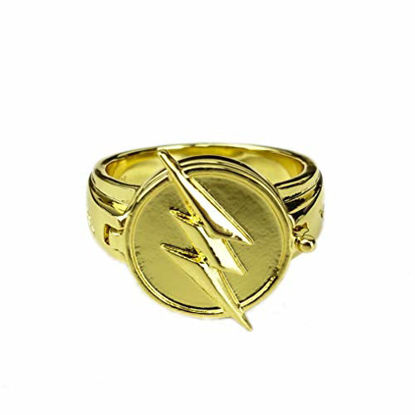Picture of CrazyCatCos Reverse Flash Ring Gloden Alloy Cosplay Accessorie Props