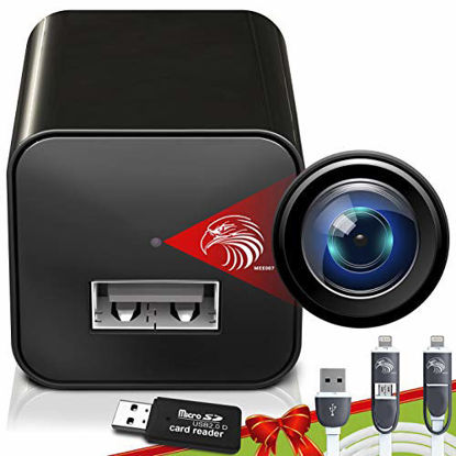 Picture of Spy Camera Charger - Hidden Camera - Premium Pack - Mini Spy Camera 1080p - USB Charger Camera - Hidden Spy Camera - Hidden Nanny Cam - Hidden Spy Cam - Hidden Cam - Surveillance Camera Full HD