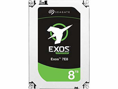Picture of Seagate Exos 7E8 8TB Internal Hard Drive HDD - 3.5 Inch 6Gb/s 7200 RPM 256 MB Cache for Enterprise, Data Center - Frustration Free Packaging (ST8000NM0055)