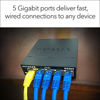 Picture of NETGEAR 5-Port Gigabit Ethernet Unmanaged Switch (GS305) - Home Network Hub, Office Ethernet Splitter, Plug-and-Play, Fanless Metal Housing, Desktop or Wall Mount