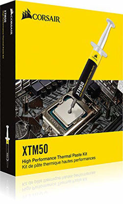 Picture of Corsair XTM50 High Performance Thermal Compound Paste | Ultra-Low Thermal Impedance CPU/GPU | 5 Grams | w/applicator