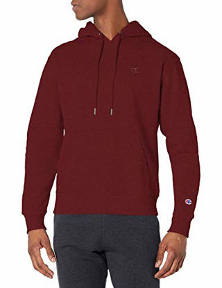Picture of Champion Men's Powerblend Pullover Hoodie, Maroon, X-Large