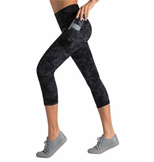 High Waisted Exercise Athletic Running Leggings with Pockets icyzone Workout Joggers Pants for Women