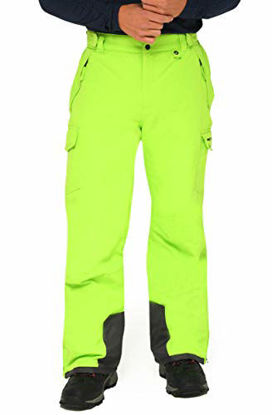 Picture of Arctix Men's Snow Sports Cargo Pants, Lime Green, XX-Large (44-46W 32L)