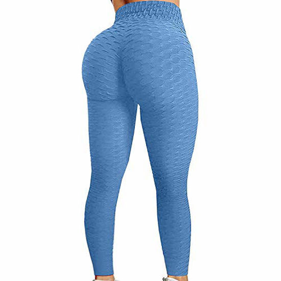 Famous TIK Tok Leggings Yoga Pants for Women Butt Lift High Waist Tummy  Control Booty Bubble Workout Running Tights
