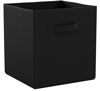 Picture of Amazon Basics Collapsible Fabric Storage Cubes Organizer with Handles, Black - Pack of 6
