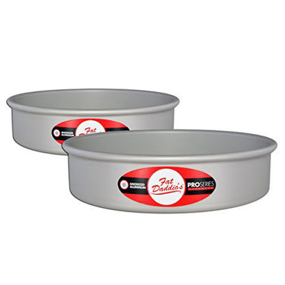 Picture of Fat Daddio's Anodized Aluminum Round Cake Pans, 2 Piece Set, 4 x 2 Inch