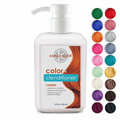 Picture of Keracolor Clenditioner Color Depositing Conditioner - Hair Glaze Colorwash, Copper, 12 Fl Oz