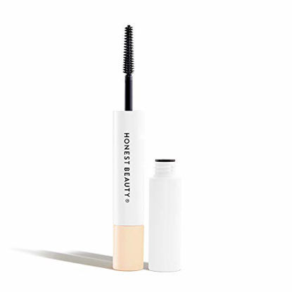 Picture of Honest Beauty Extreme Length Mascara + Lash Primer | 2-in-1 Boosts Lash Length, Volume & Definition | Silicone Free, Paraben Free, Dermatologist & Ophthalmologist Tested, Cruelty Free | 0.27 fl. oz.