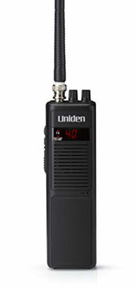 Picture of Uniden PRO401HH Professional Series 40 Channel Handheld CB Radio, 4 Watts Power with Hi/Low Power Switch, Auto noise cancellation, Belt Clip And Strap Included, 2.75in. x 4.33in. x 8.66in.