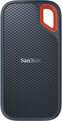 Picture of SanDisk 500GB Extreme Portable External SSD - Up to 550MB/s - USB-C, USB 3.1 - SDSSDE60-500G-G25 Standard Enclosure-Transfer Speed Up to 550MB/s